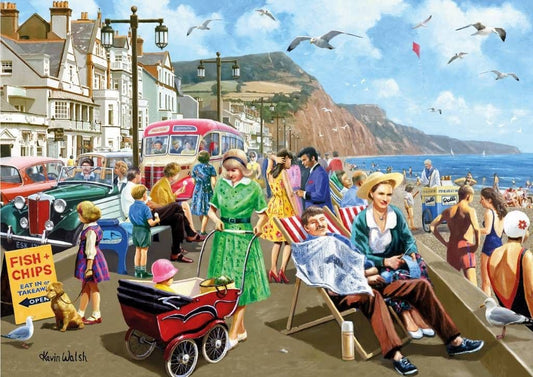 Falcon de luxe - Sidmouth Seafront - 500 Piece Jigsaw Puzzle