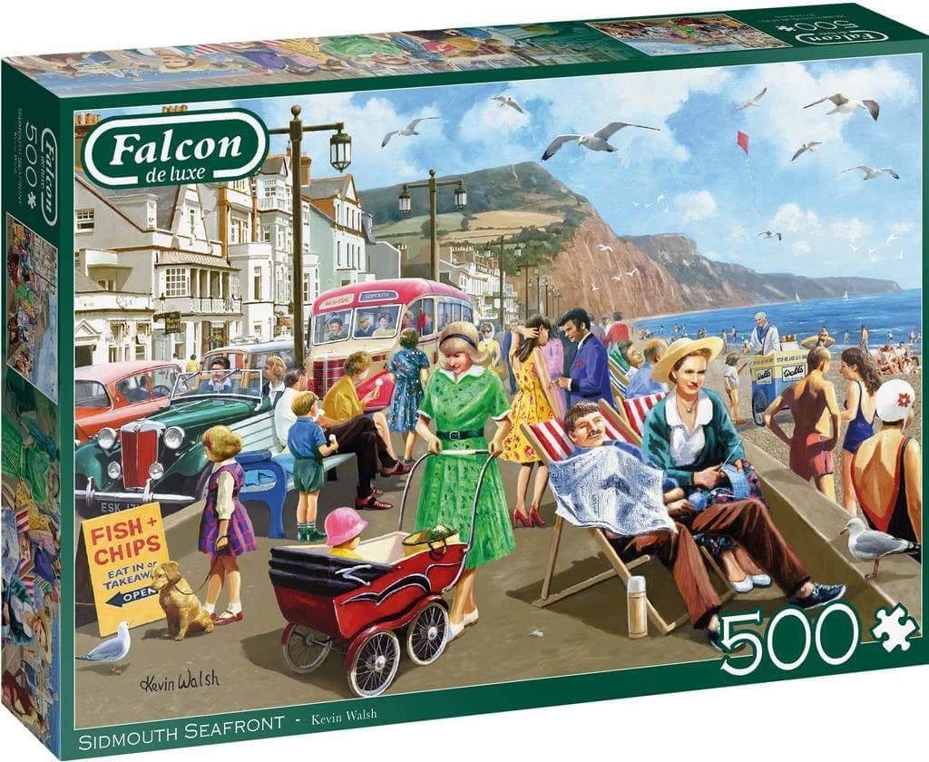 Falcon de luxe - Sidmouth Seafront - 500 Piece Jigsaw Puzzle
