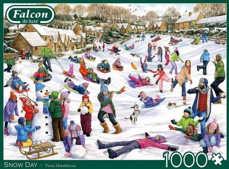 Falcon de Luxe - Snow Day  - 1000 Piece Jigsaw Puzzle