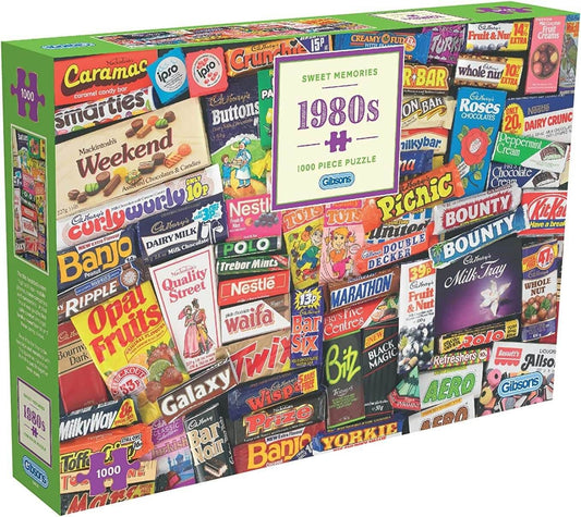 Gibsons - 1980's Sweet Memories - 1000 Piece Jigsaw Puzzle