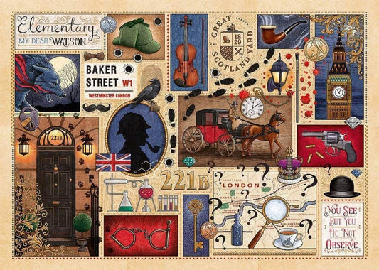 Gibsons - Book Club - Sherlock Holmes - 1000 Piece Jigsaw Puzzle