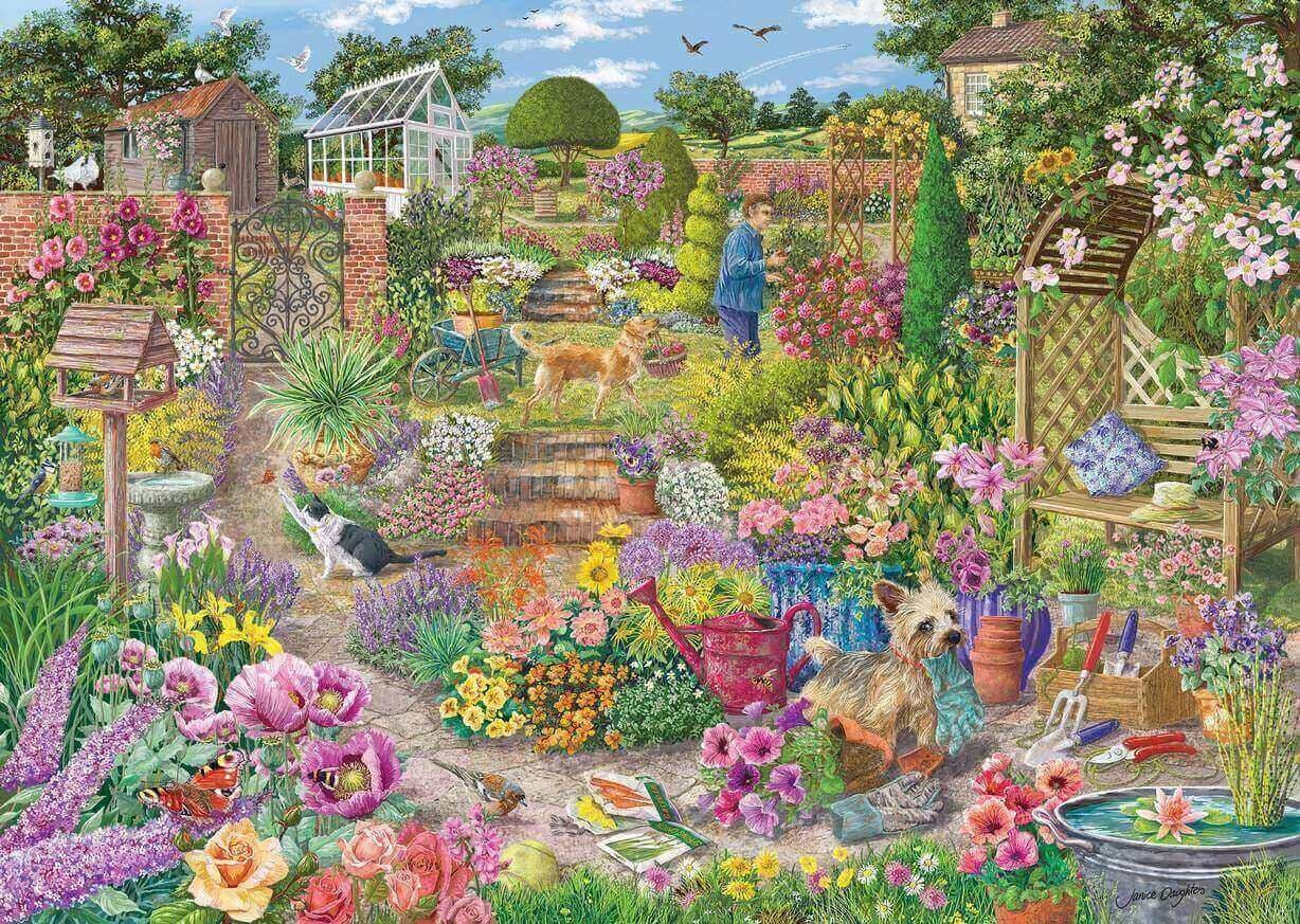 Gibsons - Garden in Bloom - 1000 Piece Jigsaw Puzzle