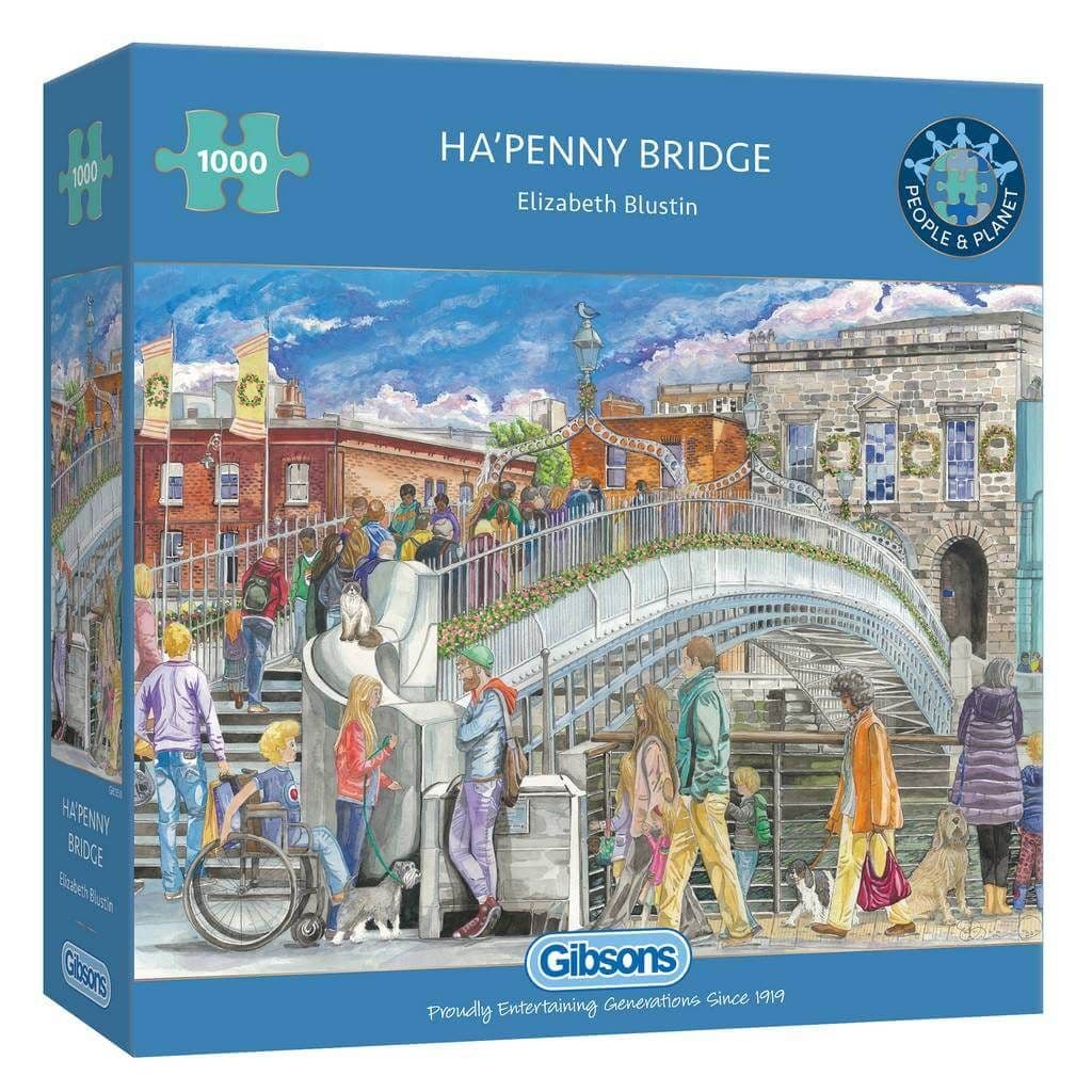 Gibsons - Ha'penny Bridge - 1000 Piece Jigsaw Puzzle