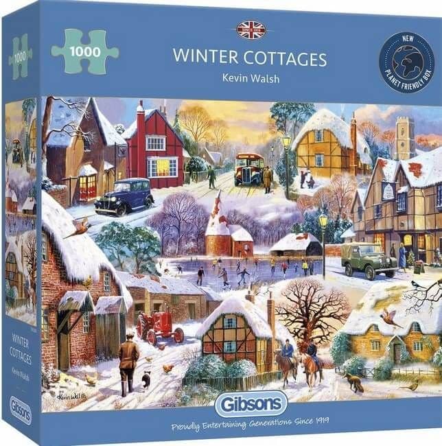 Gibsons - Winter Cottages - 1000 Piece Jigsaw Puzzle