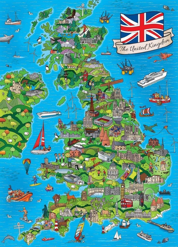 Gifted - United Kingdom Family - 1000 Piece Jigsaw Puzzle