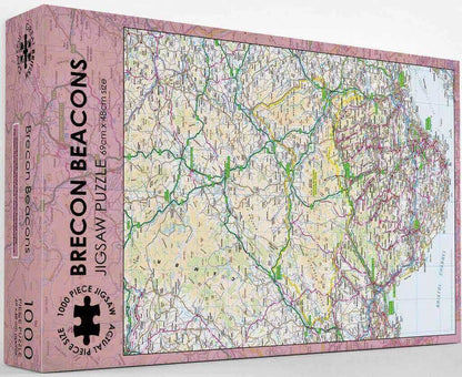 Pieceful Maps - Brecon Beacons - 1000 Piece Jigsaw Puzzle