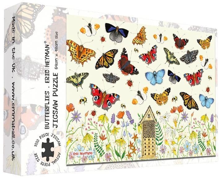 Emma Ball - Butterflies - 1000 Piece Jigsaw Puzzle
