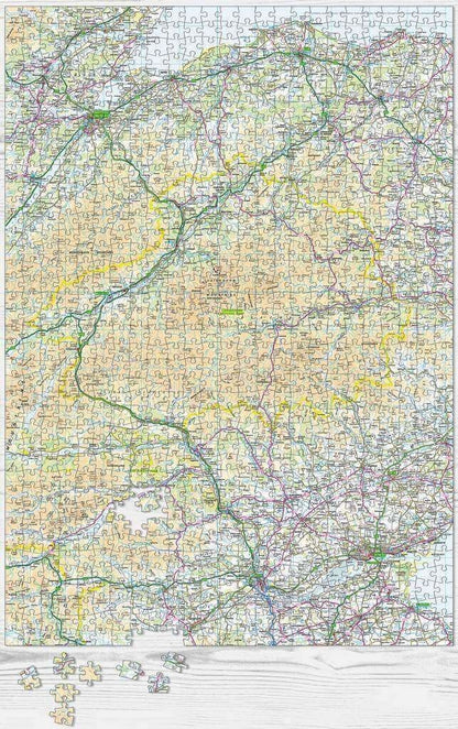 Pieceful Maps - Cairngorms - 1000 Piece Jigsaw Puzzle