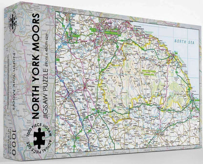 Pieceful Maps - North York Moors - 1000 Piece Jigsaw Puzzle