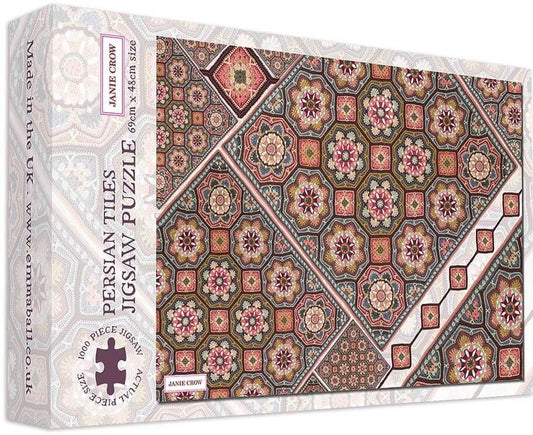 Emma Ball - Pink Persian Tiles - 1000 Piece Jigsaw Puzzle