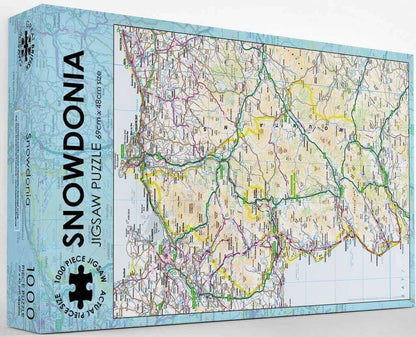 Pieceful Maps - Snowdonia - 1000 Piece Jigsaw Puzzle