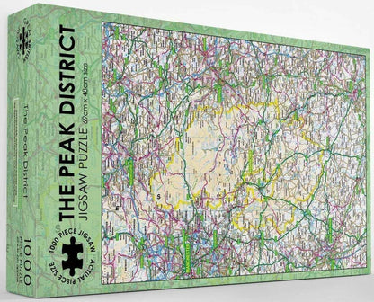 Pieceful Maps - The Peak District - 1000 Piece Jigsaw Puzzle