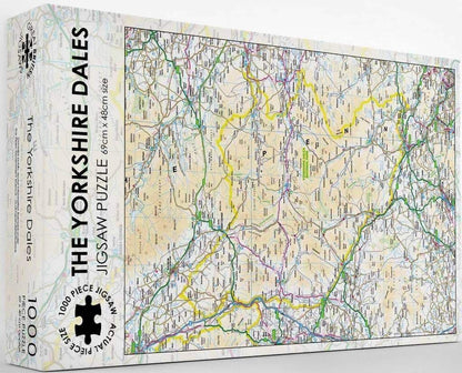 Pieceful Maps - The Yorkshire Dales - 1000 Piece Jigsaw Puzzle