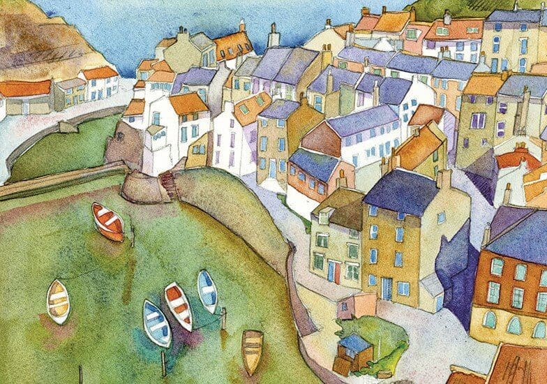 Emma Ball - Yorkshire Harbour - 1000 Piece Jigsaw Puzzle
