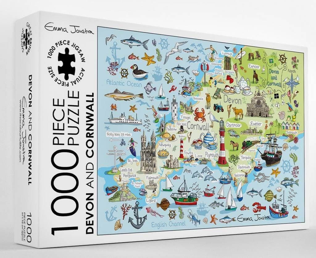 Emma Joustra - Devon And Cornwall - 1000 Piece Jigsaw Puzzle
