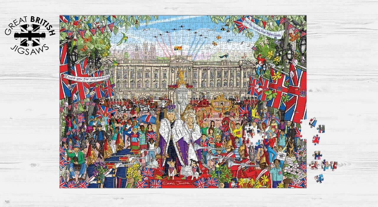 Great British Puzzles - King Charles III Coronation - 1000 Piece Jigsaw Puzzle