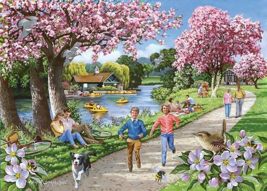 House of Puzzles - Apple Blossom Time - 500XL Piece Jigsaw Puzzle