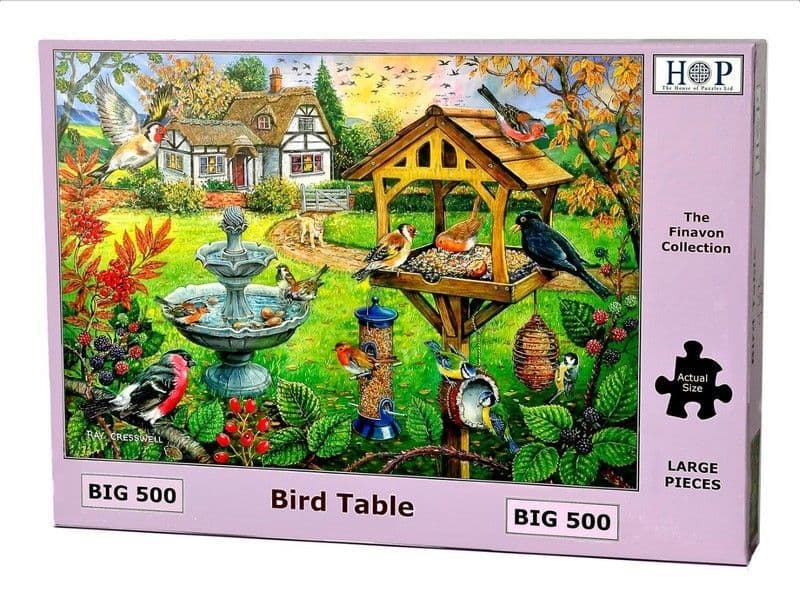House of Puzzles - Bird Table - 500XL Piece Jigsaw Puzzle