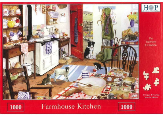 House of Puzzles - Farmhouse Kitchen - 1000 Piece Jigsaw Puzzle