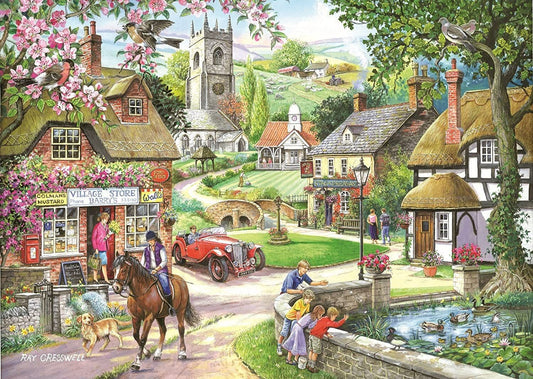 House of Puzzles - Feeding the Ducks - 1000 Piece Jigsaw Puzzle