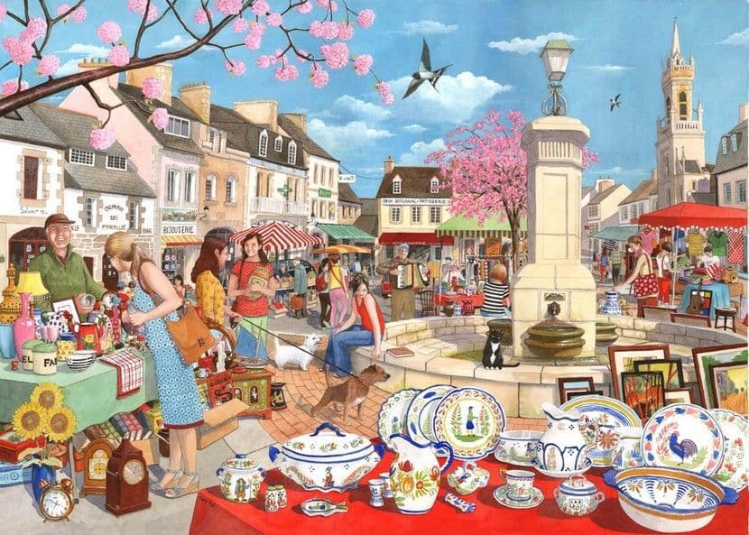 House of Puzzles - French Market - 1000 Piece Jigsaw Puzzle