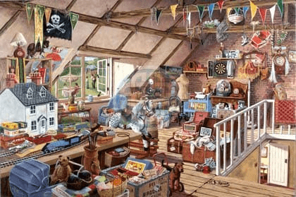 House of Puzzles - Grandmas Attic  - 1000 Piece Jigsaw Puzzle