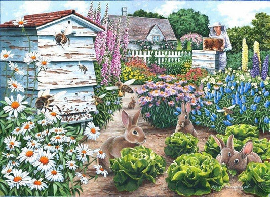 House of Puzzles - Honey Bunnies - 500XL Piece Jigsaw Puzzle