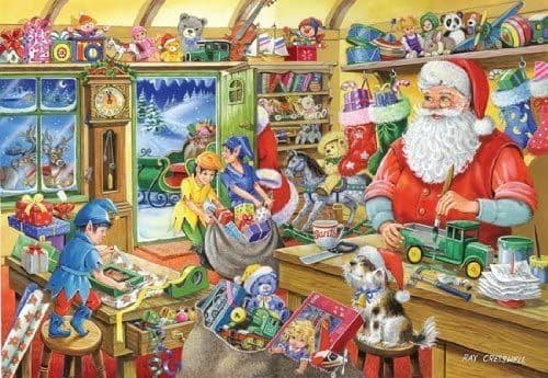 House of Puzzles - Santa's Workshop No 5 - 500 Piece Jigsaw Puzzle.