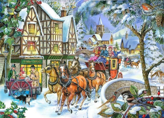 House of Puzzles - Snow Coach - 500XL Piece Jigsaw Puzzle