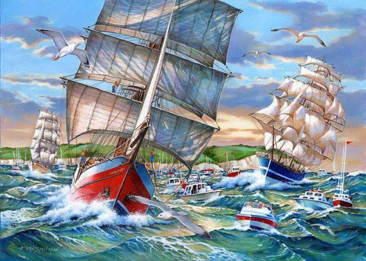 House Of Puzzles - Tall Ships - 1000 Piece Jigsaw Puzzle