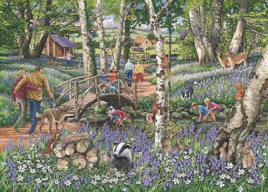 House of Puzzles - Walk In The Woods No 18 - Find the Difference - 1000 Piece Jigsaw Puzzle