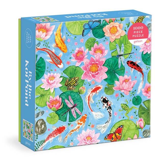 Galison - By The Koi Pond - 1000 Piece Puzzle