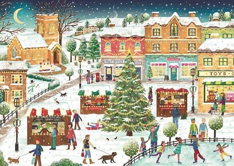 Otter House - Christmas Festivities - 1000 Piece Jigsaw Puzzle