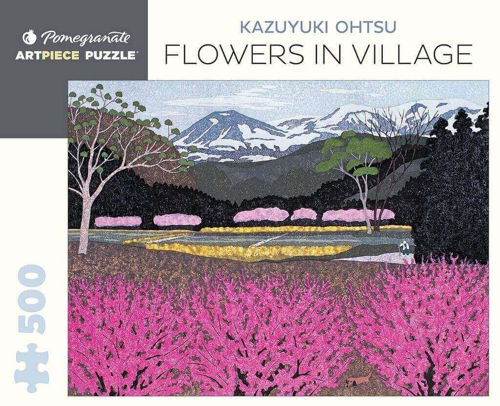 Pomegranate - Kazuyuki Ohtsu - Flowers in Village - 500 Piece Jigsaw Puzzle