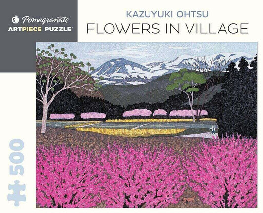 Pomegranate - Kazuyuki Ohtsu - Flowers in Village - 500 Piece Jigsaw Puzzle