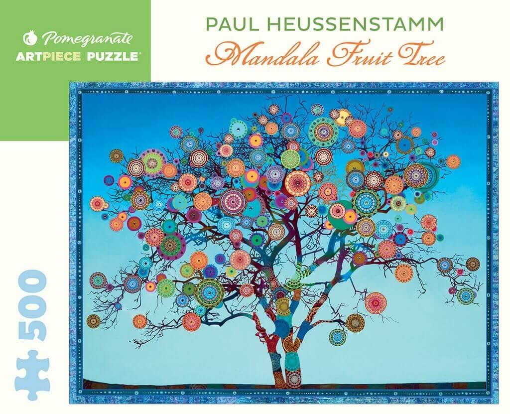 Pomegranate - Paul Heussenstamm - Mandala Fruit Tree - 500 Piece Jigsaw Puzzle