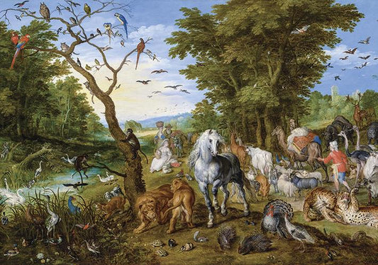 Calypto - Entry of the Animals into Noahs Ark - Jan Brueghel L'Ancien - 1000 Piece Jigsaw Puzzle