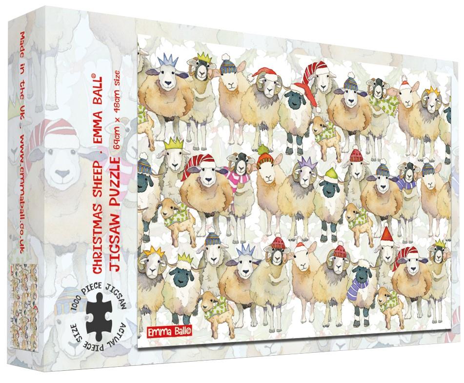 Emma Ball - Christmas Sheep - 1000 Piece Jigsaw Puzzle
