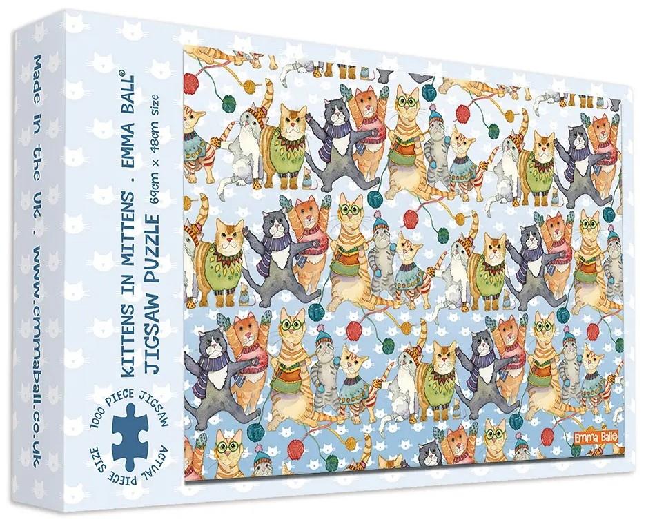 Emma Ball - Kittens in Mittens - 1000 Piece Jigsaw Puzzle