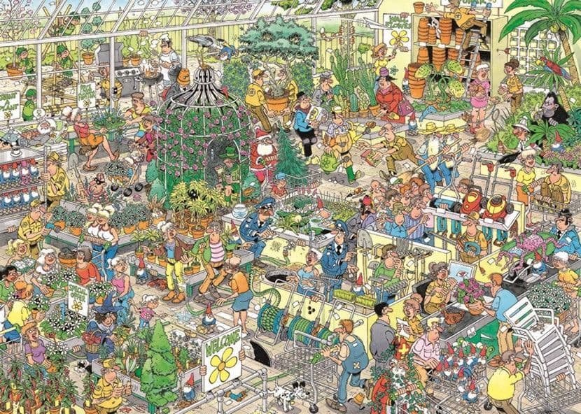 Jan van Haasteren - Garden Centre - 1000 Piece Jigsaw Puzzle