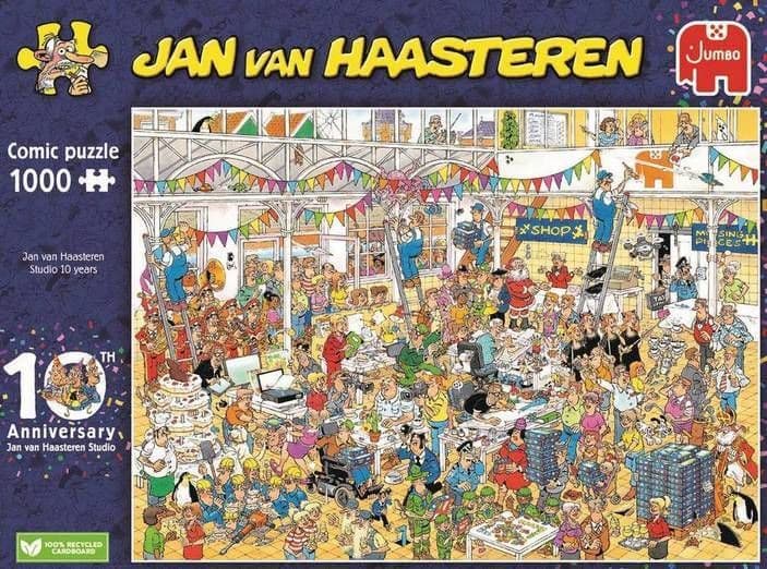 Jan van Haasteren - JVH 10th Anniversary of JVH Studio - 1000 Piece Jigsaw Puzzle
