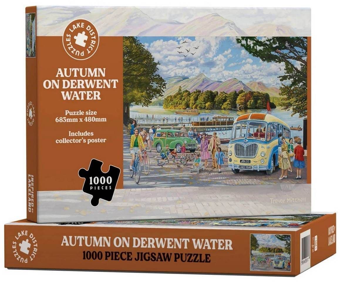 Lake District Puzzles - Autumn on Derwent Water - 1000 Piece Jigsaw Puzzle