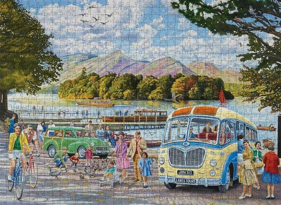 Lake District Puzzles - Autumn on Derwent Water - 1000 Piece Jigsaw Puzzle