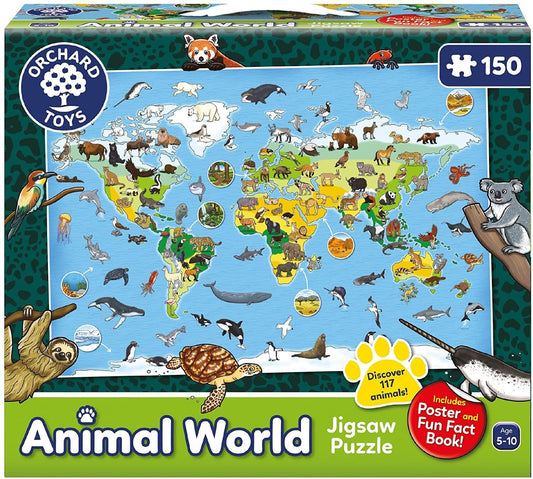 Orchard Toys - Animal World - 150 Piece Jigsaw Puzzle