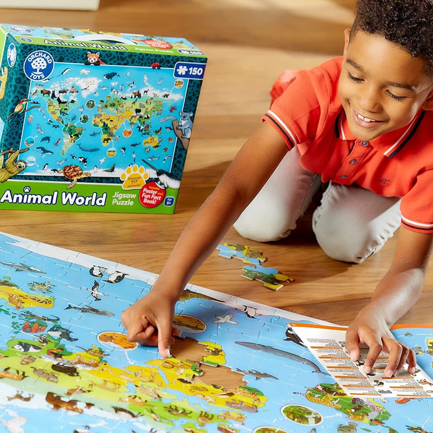 Orchard Toys - Animal World - 150 Piece Jigsaw Puzzle