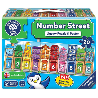 Orchard Toys - Number Street 20 Pieces