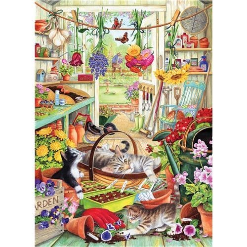 Otter House - Allotment Kittens  - 1000 Piece Jigsaw Puzzle