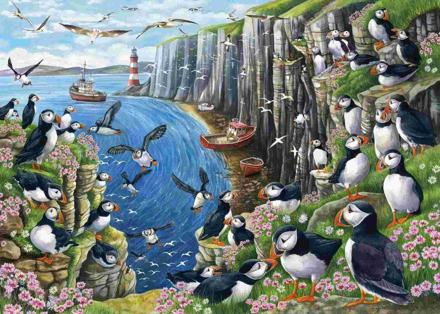 Otter House - Clifftop View - 1000 Piece Jigsaw Puzzle