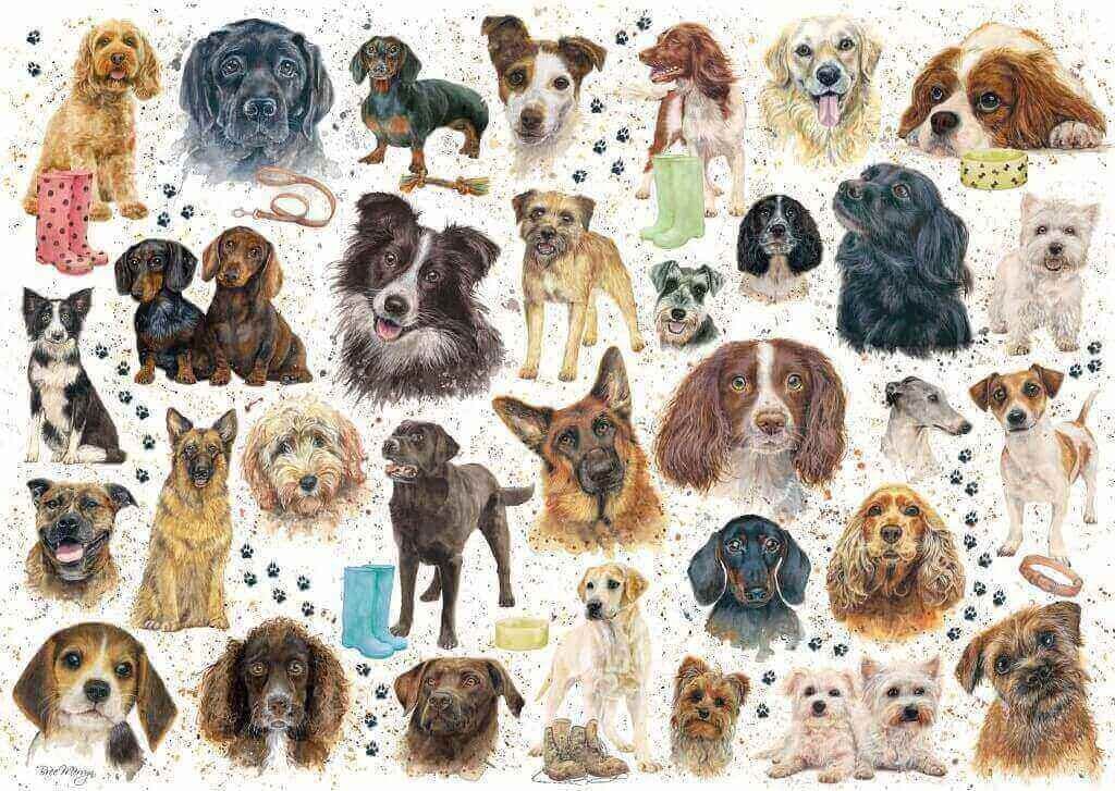 Otter House - Dog Montage - 1000 Piece Jigsaw Puzzle