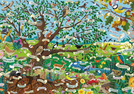 Otter House - Wildlife Tree - RSPB - 500XL Piece Jigsaw Puzzle